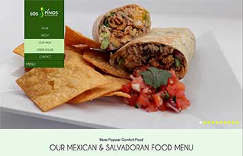 Html5 website design for Mexican restaurant Chelsea, MA